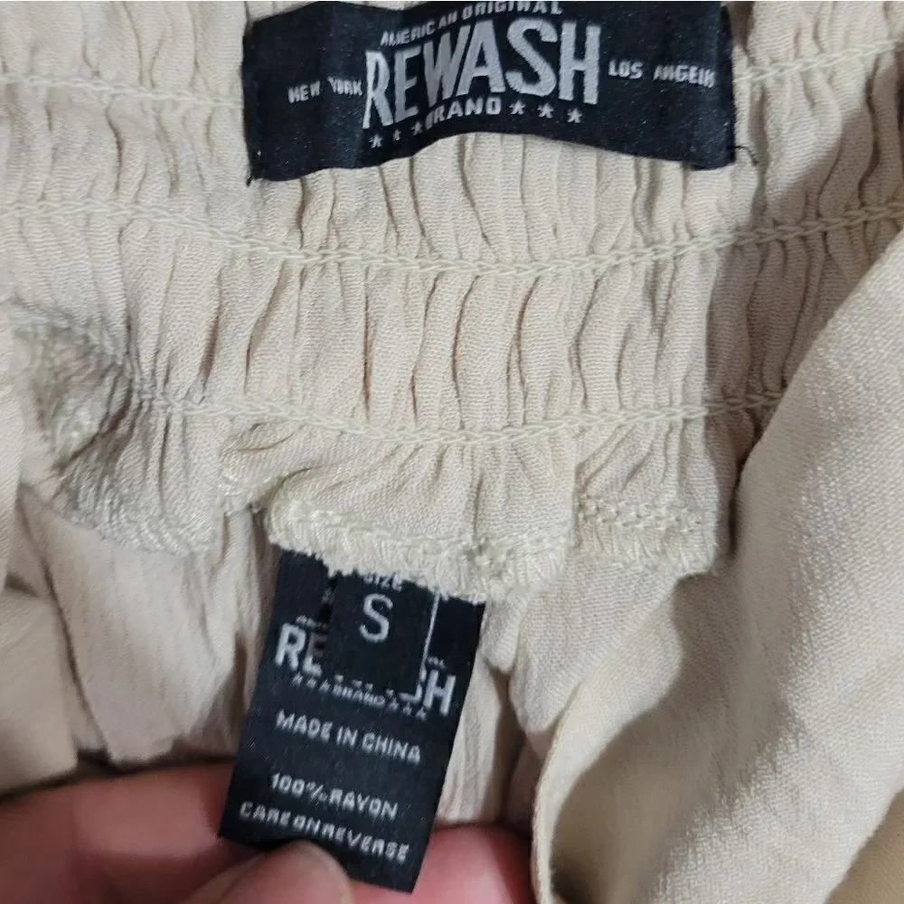 Rewash rayon wide leg pants Sz Small